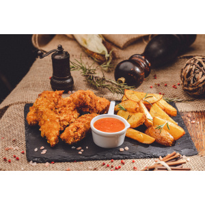 Crispy strips din mușchiuleț de pui